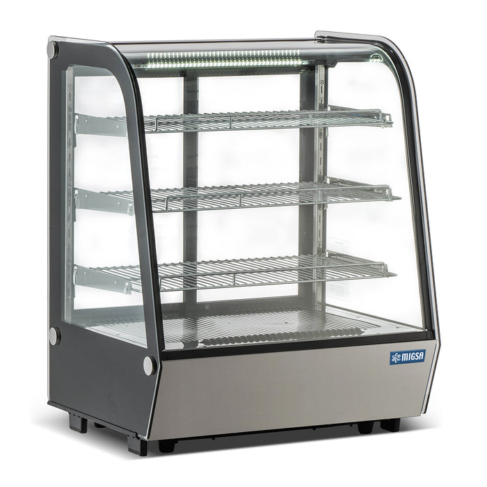 VITRINA REFRIGERADA CRISTAL CURVO - 4 NIVELES