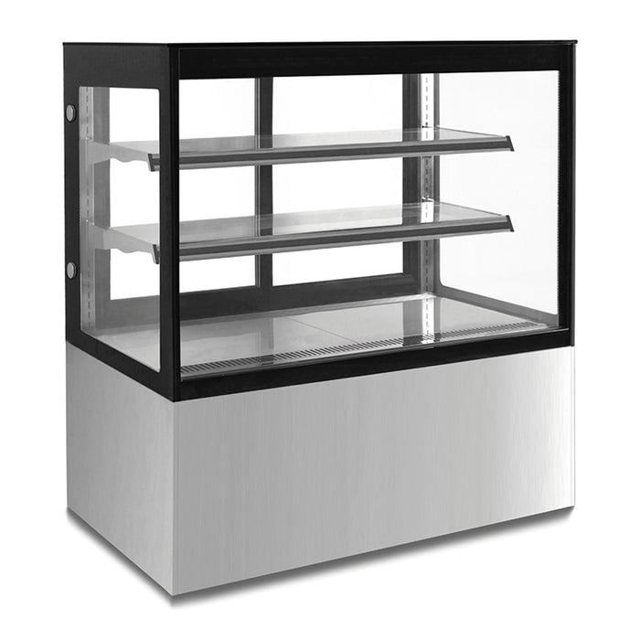 VITRINA REFRIGERADA DE PISO CON CRISTAL RECTO DE 90 CM DE FRENTE