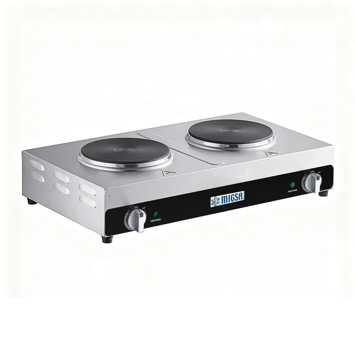 PARRILLA ELÉCTRICA DE DOS SECCIONES