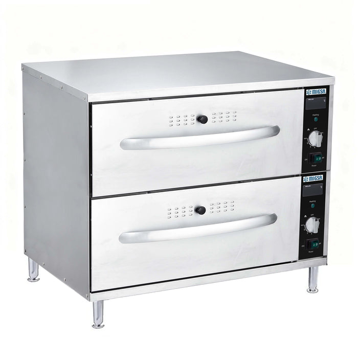 CALENTADOR DE ALIMENTOS DE 2 CAJONES ELÉCTRICO