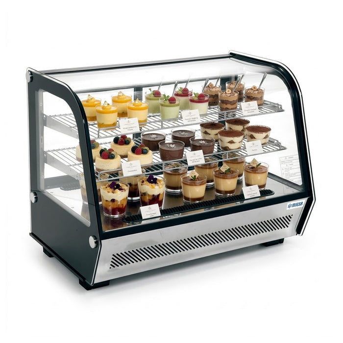 RTW-160L4 | VITRINA REFRIGERADA CRISTAL CURVO CON SISTEMA ANTIEMPAÑANTE FRONTAL