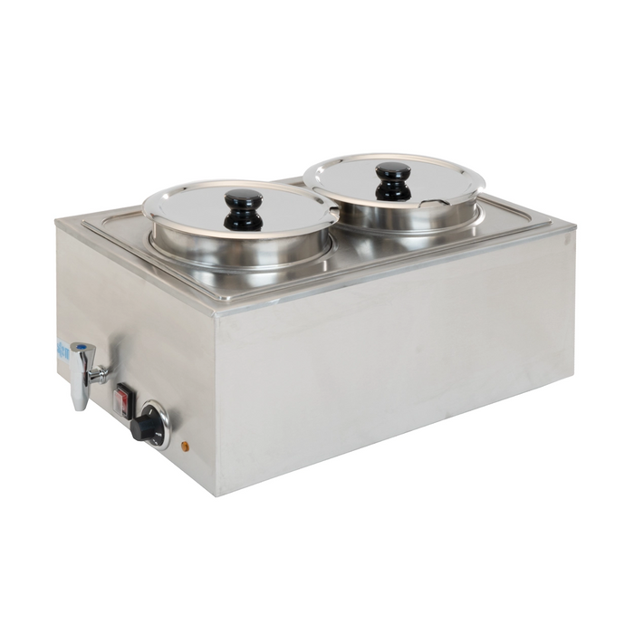 BAÑO MARÍA ELÉCTRICO DE 2 INSERTOS REDONDOS