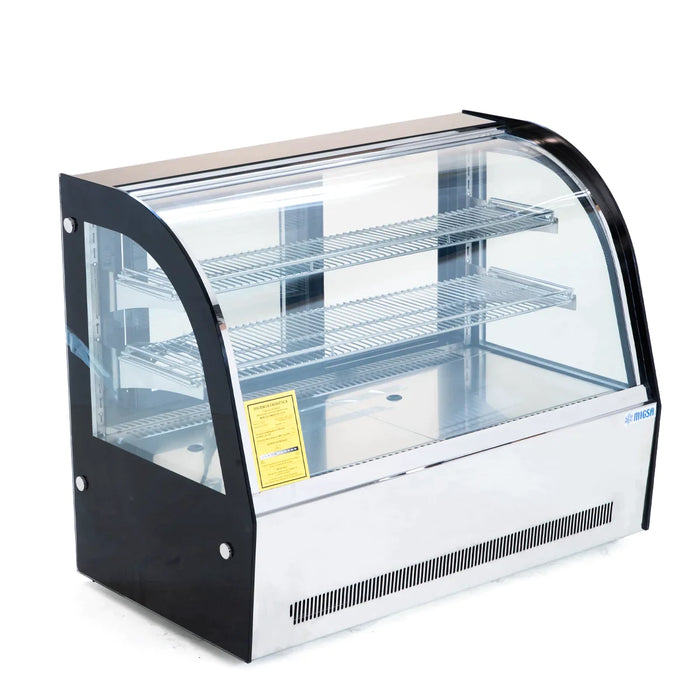 VITRINA REFRIGERADA SOBRE MOSTRADOR CRISTAL CURVO DE 90 CM DE FRENTE